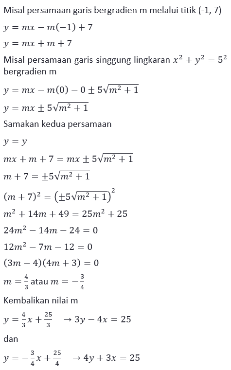 Materi Matematika Minat - Lingkaran Dan Ellips Kelas 12 - Belajar Pintar