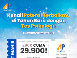 Promo Akhir Tahun Paket Tes Psikologi 3P Mahir