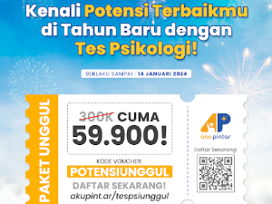 Promo Akhir Tahun Paket Tes Psikologi 3P Unggul