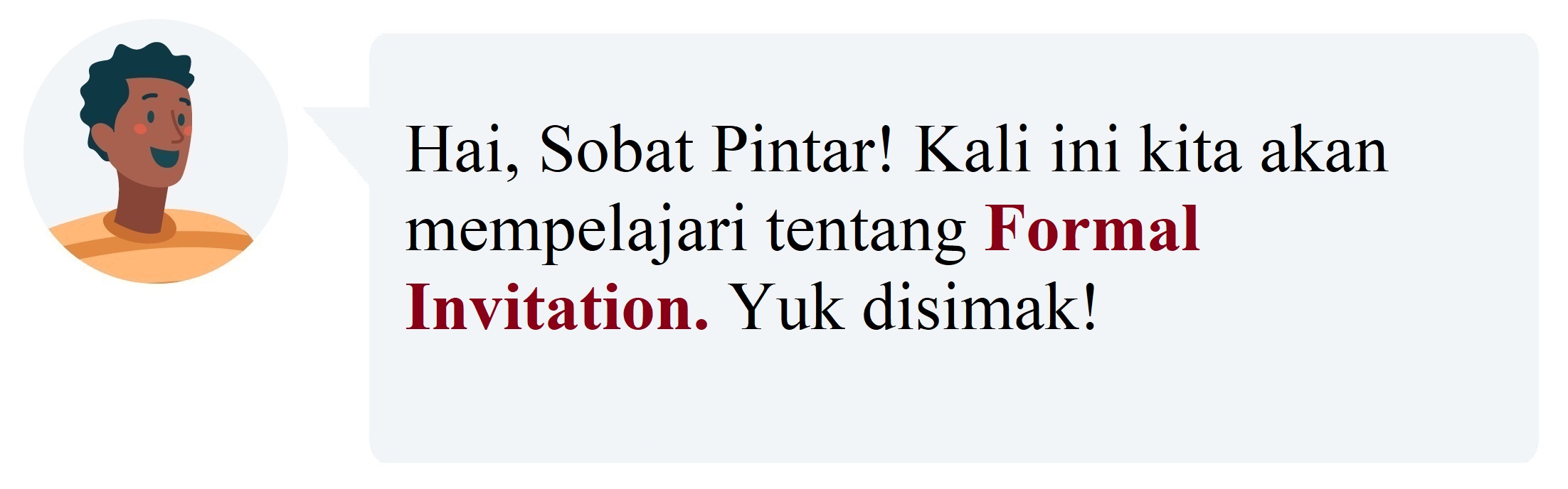Materi Bahasa Inggris (Wajib) Formal Invitation Kelas 11 MIA