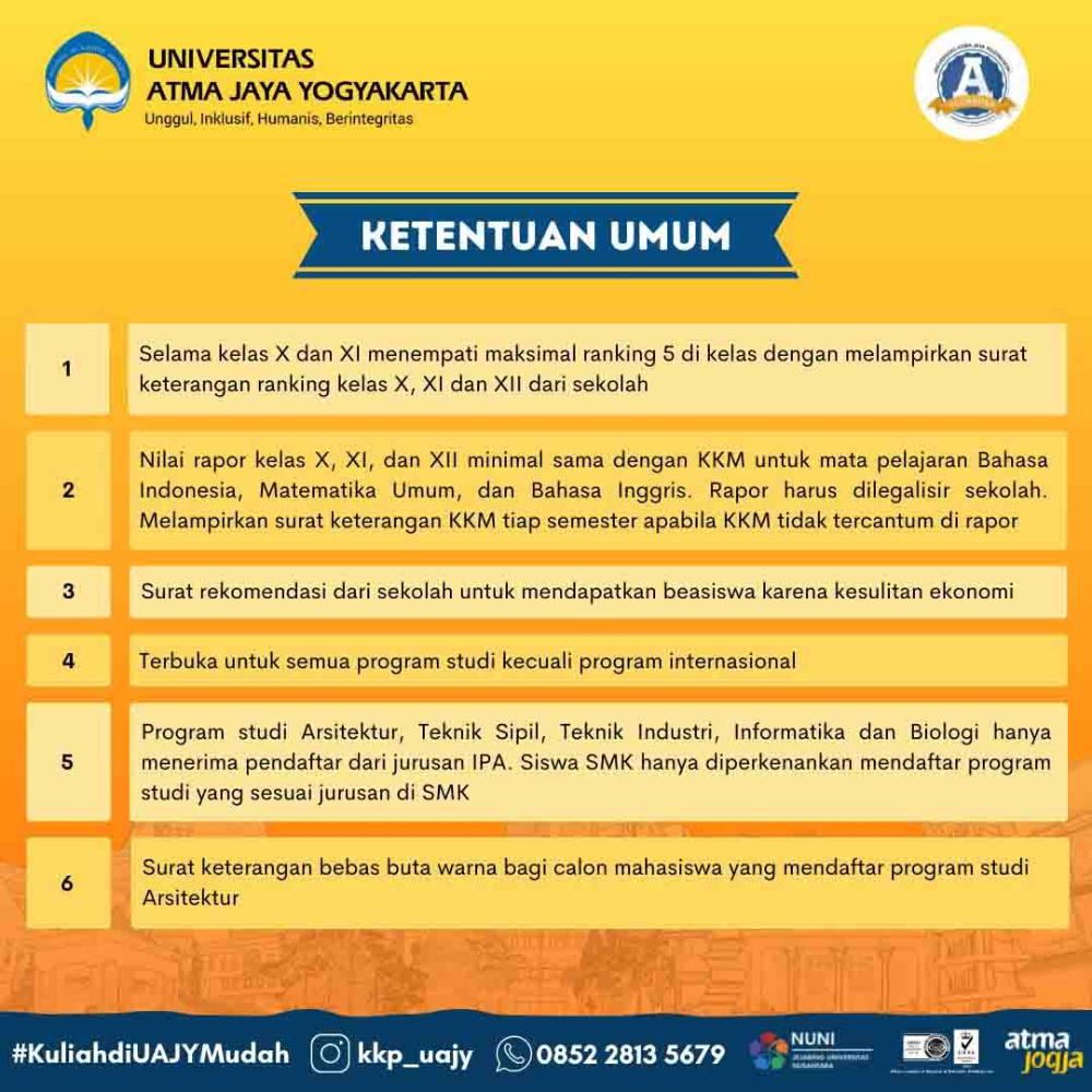 Universitas Atma Jaya Yogyakarta (UAJY) - Kabupaten Sleman