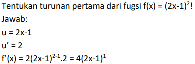 Turunan Fungsi Aljabar-Pengertian, Rumus, Aplikasi, Contoh Soal